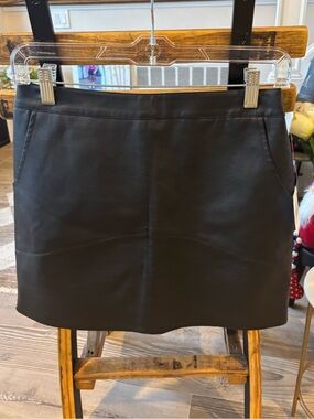 Women's Alrar'd State Black Faux Leather Mini Skirt - Size Small NWT